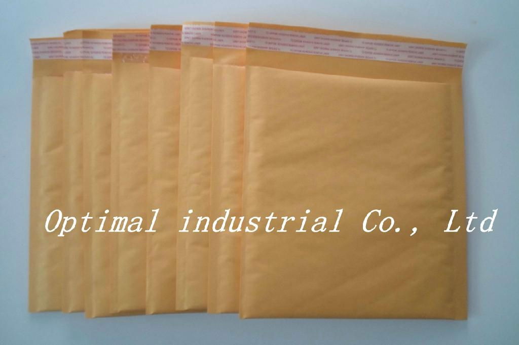  Self Adhensive Hot Yellow Kraft Bubble Envelope with Bubble Lining  3