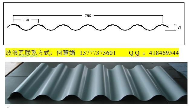 YX32-130-780型彩钢波浪铝镁锰合金压型板 2