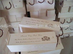 wooden box with sliding lid 