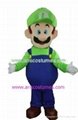 Mario mascot Luigi mascot costume cartoon wear mascotte