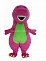 barney  Mascot Costume Cartoon Characters cartoon wear