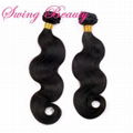 100% Virgin Brazilian Remy Natural Human Hair Extension Weft 2