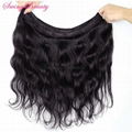 100% Virgin Brazilian Remy Natural Human Hair Extension Weft 3