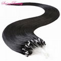 Pre-bonded Keratin I U tip Flat tip Natural Remy Human Hair Extension 3