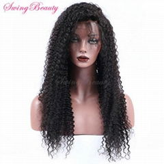 Permium Full Lace Natural Virgin Human Hair Wigs Wholesale Cheap Price  