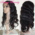 Permium Full Lace Natural Virgin Human Hair Wigs Wholesale Cheap Price  