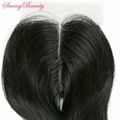 Brazilian Virgin Human  Hair Lace Closure With Baby Hair 4x4 Remy 4