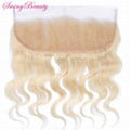 Lace Frontal Body Wave Platinum Blonde 613# 10"-20"In Stock