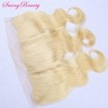 Lace Frontal Body Wave Platinum Blonde 613# 10"-20"In Stock