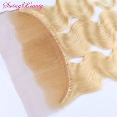 Lace Frontal Body Wave Platinum Blonde 613# 10"-20"In Stock 3