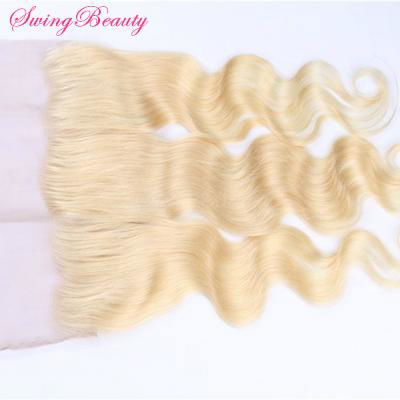 Lace Frontal Body Wave Platinum Blonde 613# 10"-20"In Stock 4