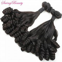 100% Virgin Peruvian Remy Human Hair Weaving Bundles10"-36" In Stock 