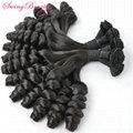 100% Virgin Peruvian Remy Human Hair Weaving Bundles10"-36" In Stock  4