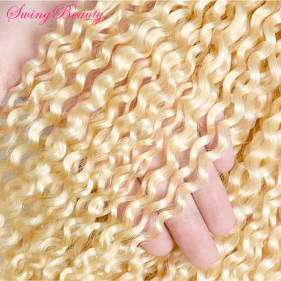 100% Pure Virgin European Remy Cuticle Human Hair Curly Extensions  4