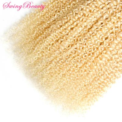 100% Pure Virgin European Remy Cuticle Human Hair Curly Extensions  5