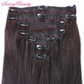 Clip In Natural Remy Human Hair Extensions Double Drawn Top Quality  4