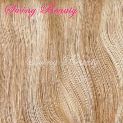 New Flip in Human Hair Extension P27/613 Halo Hair Weaving 3