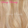 New Flip in Human Hair Extension P27/613 Halo Hair Weaving