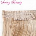 New Flip in Human Hair Extension P27/613 Halo Hair Weaving 5