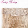 New Flip in Human Hair Extension P27/613 Halo Hair Weaving