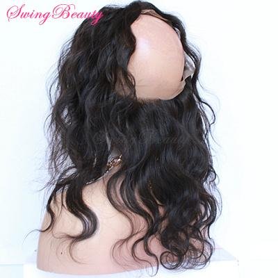 360 Lace Frontal Closure Remy Human Hair Extension Natural Weavings 4