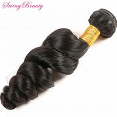 Unprocessed Brazilian Virgin Human Hair Weaving Weft Extension 