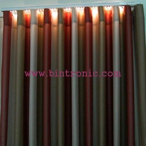 Bintronic Motorized Curtain Track with LED