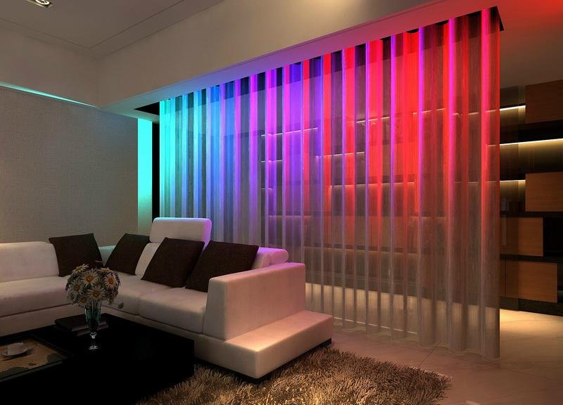 Bintronic Motorized String Curtains with LED  5