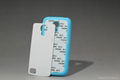 2D TPU + PC sublimation case for Galaxy S4 mini, with aluminum insert 1