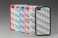 2D TPU + PC Sublimation case for iPhone 4G 4S with blank aluminum insert  2