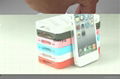 2D TPU + PC Sublimation case for iPhone 4G 4S with blank aluminum insert  5