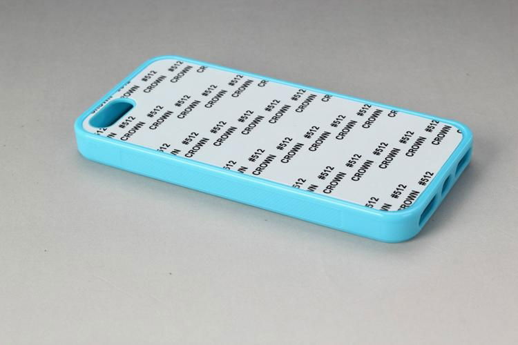 Iphone5G/5s balnk white 2D soft TPU cell phone case 4