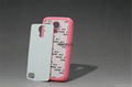 2D TPU + PC sublimation case for Galaxy S4 mini, with aluminum insert 3