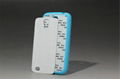 2D TPU + PC sublimation case for Galaxy S4, with aluminum insert 2