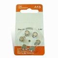 A13 Pr48 1.4V hearing aid battery 