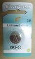 CR2430 3V lithium button cell battery lithium batteries