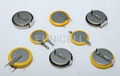 cr2450 3v lithium button cell battery PCB tabs pins