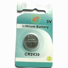 廠家供應CR2430 3V 鋰錳扣式電池