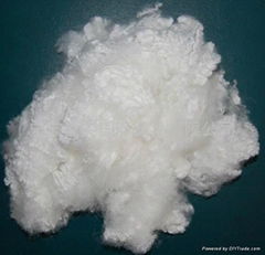 Bleached polyester staple fiber