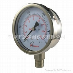 All stainless steel pressure gauge