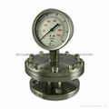 Stainless steel diaphragm gressure gauge