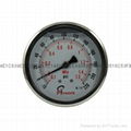 Stainless steel vacuum pressure gauges