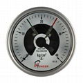 Pressure gauge with electric contact 8