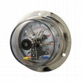 Pressure gauge with electric contact