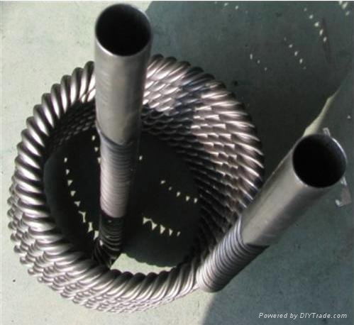 titanium corrugated tube heat exchanger
