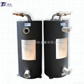 titanium shell and tube heat exchanger for heat pump