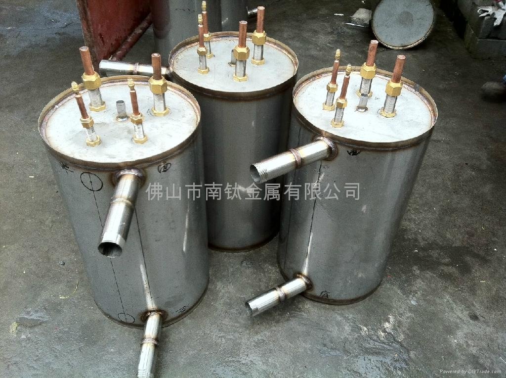 SS304 shell and titanium coil heat exchanger 4
