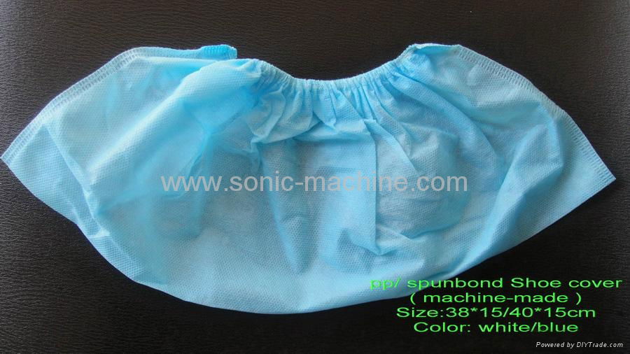 Disposable nonwoven shoe cover making machine 2