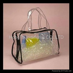 Zipper Cosmetics Plastic Packing Bag/gift bag