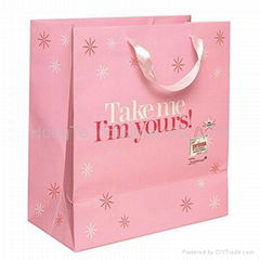 Pink Shopping Bag With Handle  